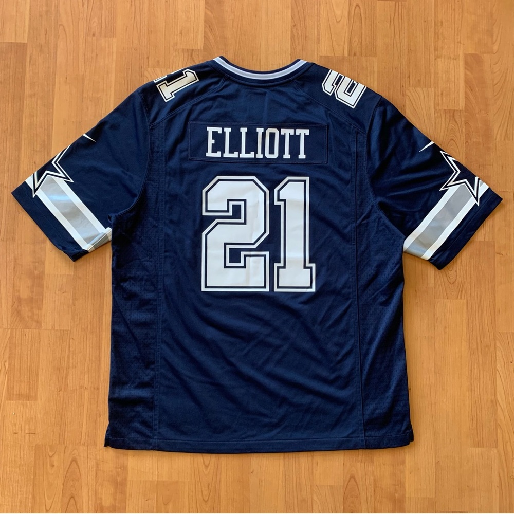 Nike Dallas Cowboys Ezekiel Elliot #21 NFL On Field Home Jersey Men’s XL